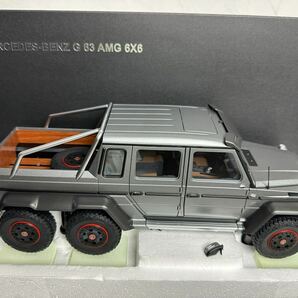 【訳あり】1/18 メルセデスベンツ G63 AMG 6X6 (マットメタリックグレー) オートアートの画像1