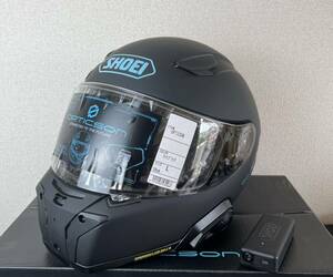 【未使用】【新品同様】【別売オプション品付】SHOEI ショウエイ OPTICSON オプティクソン フルフェイスヘルメット Lサイズ マットブラック