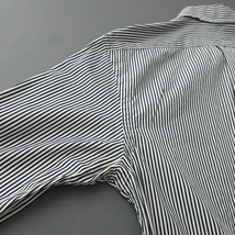 ラルフローレン SLIMFIT ボタンダウンシャツ ロンドンストライプ ポニー刺繍 ブラック(M)_画像8