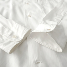 Y's for MEN ヨウジヤマモト オープンカラー ボックスワイドシャツ ホワイト/コットンブロード/春夏_画像8