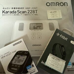 OMRON 手首式血圧計 HEM-6232T fitbit inspire3 セット売り オムロン 体重計 HBF-228T 