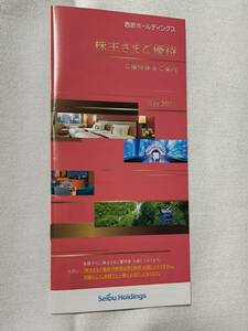 【即決】西武ホールディングス　株主優待冊子 1000株以上 西武鉄道　共通割引券