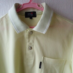 オンワード　23区スポーツ　半袖ゴルフウェア　サイズ３　明るい黄緑系　美品