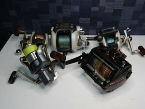 リール５点まとめ　DAIWA SHIMANO等