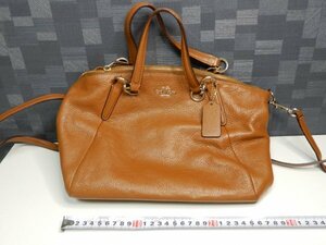 COACH 2wayバッグ　レザー