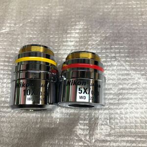 Nikon ニコン 対物レンズ CF Plan ∞/0 EPI 5X/0.13 WD22.5 10X/0.30 WD16.5　