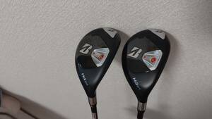 中古 BRIDGESTONE GOLF ブリヂストン TOUR B X-H 2本セット ツアーAD TX3-HY S　 3番（21度)・4番 (24度) 2本組