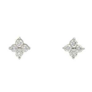 4 month birthstone 8P* diamond earrings /Pt900-1.4g/0.193ct/FD:0.201ct/ platinum next day delivery possible #516235