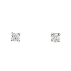  stud * diamond earrings /Pt900-0.9g/0.178ct/FD:0.178ct/ platinum next day delivery possible #519771