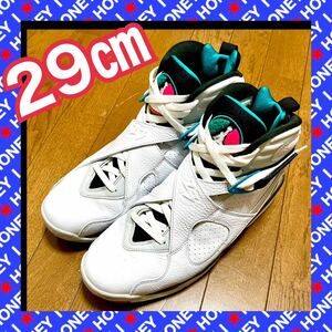 AIR JORDAN 8 RETRO "SOUTH BEACH" 305381-113 （ホワイト/ホワイト/ターボグリーン/マルチカラー）