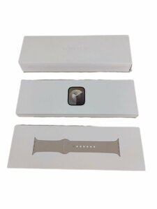 5 Apple Watch Series 9 アップルウォッチ シリーズ９ 45mm Starlight AI star MR963J/A モデル：A2980　バンド付き