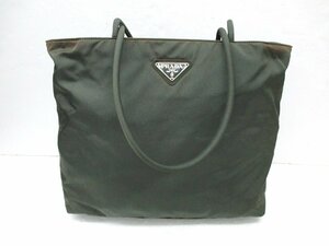 プラダ　トートバッグ　PRADA　ナイロン　グリーン系