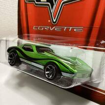 ☆ホットウィール☆ シボレー　コルベット　スティングレイ　黄緑　Hot Wheels _画像3