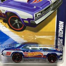 ☆ホットウィール☆ '71 ダッジ　デーモン　レースチームシリーズ 青 Hot Wheels _画像1