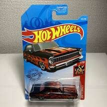 ☆ホットウィール☆ '66 シェビー ノバ　黒　フレイムス　Hot Wheels _画像2