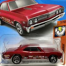 ☆ホットウィール☆ '67 シボレー　シェベル SS 396 赤 Hot Wheels _画像1