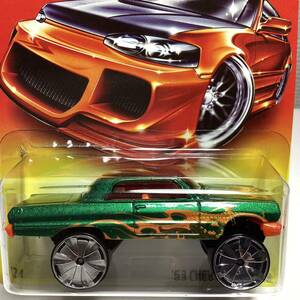 【Walmart限定】☆ホットウィール☆ '63 シェビー　インパラ　RED CARD SERIES レッドカード　Hot Wheels 