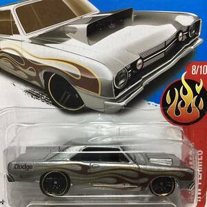 【Walmart限定 ザマック】☆ホットウィール☆ '68 ダッジ　ダート　ZAMAC ブリスター凹みあり　Hot Wheels