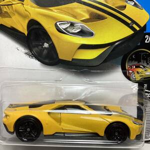 ☆ホットウィール☆ '17 フォード　GT 黄色　Hot Wheels 