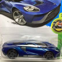 ☆ホットウィール☆ '17 フォード　GT 青　Hot Wheels _画像1