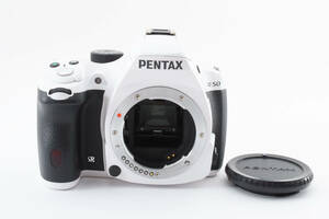 ★極上品★ ペンタックス PENTAX K-50 ボディ ホワイト ★単三形電池ホルダー D-BH109付属★ L1380#1684