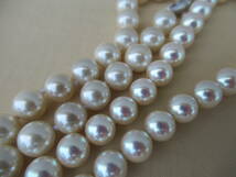 ■真珠 パール ネックレス イヤリング 銀製金具 2組■も-35_画像7