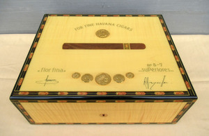#e Lee blue ELIE BLEU cigar case wooden leaf volume case leaf volume inserting #.-55