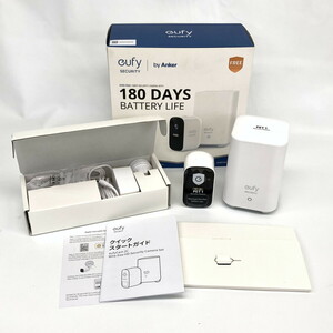 【中古美品】　Anker eufy security eufycam 2c 防犯カメラ　180DAYS　BATTERY　LIFE 　動作未確認　現状品　(N60509_5_30h)