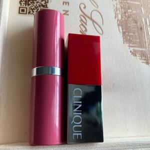  Clinique CLINIQUE lip set pop #08 #09 Suite pop Cherry pop unused 