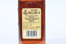 【未開栓】 ROLLING-K/ローリングK OLD CROW BOURBON WHISKEY 700ml 40％ ◎ #7372_画像7