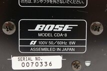 BOSE/ボーズ ☆ アメリカンサウンドシステム CDプレイヤー[CDA-8] ステレオレシーバー[RA-8] セット ☆ #7390_画像7