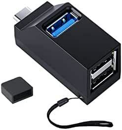 YFFSFDC USB C ハブ Type C 3ポート USB3.0＋USB2.0コンボハブ 超小型 バスパワー USB-C変換