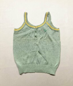 ★Vintage Christian Dior SPORTS クリスチャンディオール スポーツ ノースリーブ タンクトップ オリーブ ロゴ M レディース 0.15kg★