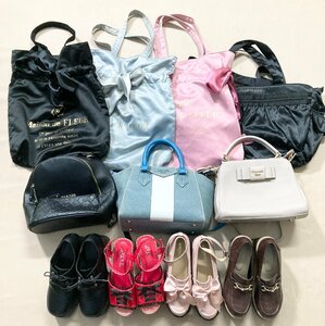 ★量産 地雷 バッグ パンプス 靴 11点 まとめ Samantha Vega Maison de FLEUR JILL トート ショルダー リュック 等 卸 現状品 7kg★