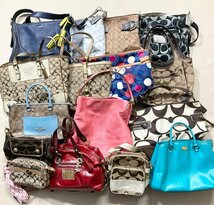 ★COACH コーチ バッグ 16点 まとめ シグネチャー レザー キャンバス トートバッグ ショルダーバッグ ハンドバッグ 等 卸 現状品 11kg★_画像1