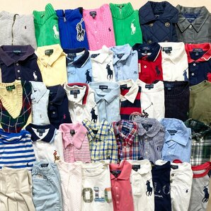 ★ブランド 子供服 POLO RALPH LAUREN 41点 まとめ ベビー キッズ 男の子 女の子 トップス ボトムス ワンピース アウター 等 卸 現状品 8kgの画像1