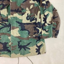 ■USA製 ALPHA INDUSTRIES アルファインダストリーズ U.S.ARMY M-65 フィールドジャケット ミリタリー ウッドランドカモ サイズL /1.56kg■_画像4