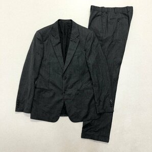 ●ARMANI COLLEZIONI アルマーニ セットアップ ジャケット パンツ シングル 肩パッド イタリア製 グレー サイズ50 メンズ 1.0kg●の画像1