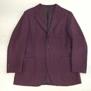 #BURBERRY LONDON Burberry London jacket three . association made in Japan wool purple purple men's size L.89-301-18 /0.78kg#