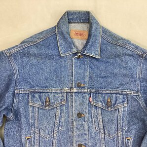 ■80s USA製 Levi's リーバイス Gジャン デニム トラッカージャケット 70507-4890 ヴィンテージ 古着 サイズS ブルー系/1.06kg■の画像3