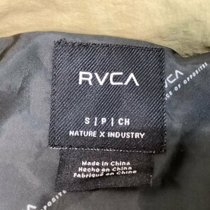 ■美品 RVCA ルーカ 中綿ダウンジャケット フーディ アウター ブルゾン ナイロン シンプル メンズ サイズS ベージュ/1.10kg■の画像7