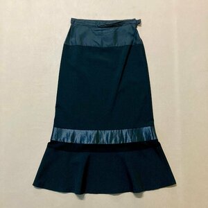 ★90年代 tricot COMME des GARCONS トリココムデギャルソン マーメイドスカート ブラック AD1999 サイズM 黒 レディース 0.2kg★