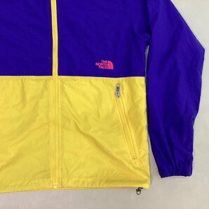 ■THE NORTH FACE ザノースフェイス コンパクトジャケット マウンテンパーカー NPW16970 ナイロン レディース サイズL 青x黄色/0.28kg■の画像4