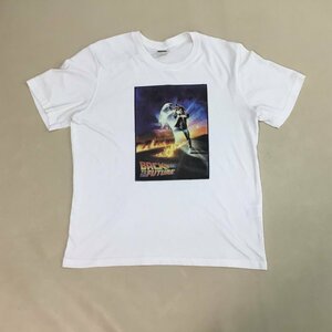 ■BACK TO THE FUTURE バックトゥザフューチャー 美濃屋株式会社 半袖Tシャツ カットソー トップス メンズ サイズ LL ホワイト /0.18㎏■