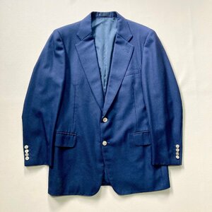 *vintage Burberrys Burberry z jacket navy men's size98-88-175AB6 blaser outer TASMANIA WOOL Vintage 0.85kg*