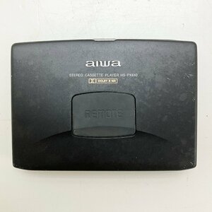 ◆【ジャンク品】AIWA アイワ HS-PX610 ポータブル ステレオ カセットプレーヤー ブラック 現状品 (E1)N/G60508/5/0.2