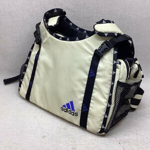 ■adidas アディダス adidasgolf 3WAY ナイロンゴルフボストンバッグ ショルダーベルト欠品 汚れあり 中古品 /0.74kg■