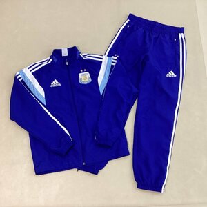 ■adidas アディダス アルゼンチン代表 セットアップ ジャージー ウインドブレーカー 上下 サッカー ウェア サイズM 青 ブルー/0.58kg■