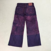 ■Levi's リーバイス 512 リメイクジーンズ ジーパン 変形 ボトムス サイズ W29 L34 ピンク×グリーン ブルー /0.7kg_画像2