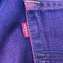 ■Levi's リーバイス 512 リメイクジーンズ ジーパン 変形 ボトムス サイズ W29 L34 ピンク×グリーン ブルー /0.7kg_画像7